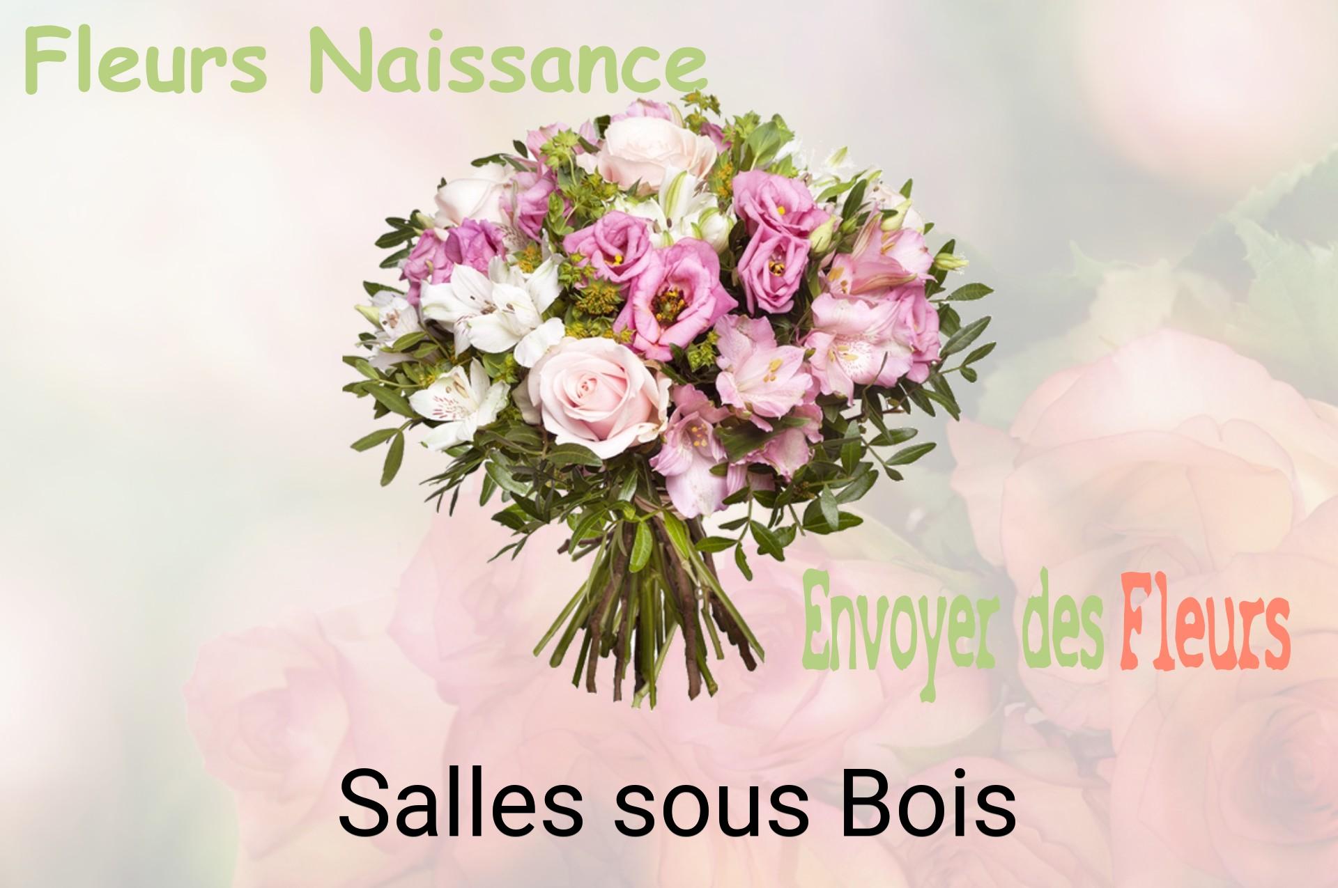 Bouquet de fleurs de naissance livré à Salles-sous-Bois